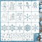 Christmas Stencils for Painting on Wood Reusable Snowflakes(18 Snow)5.8"L x 4.3"W